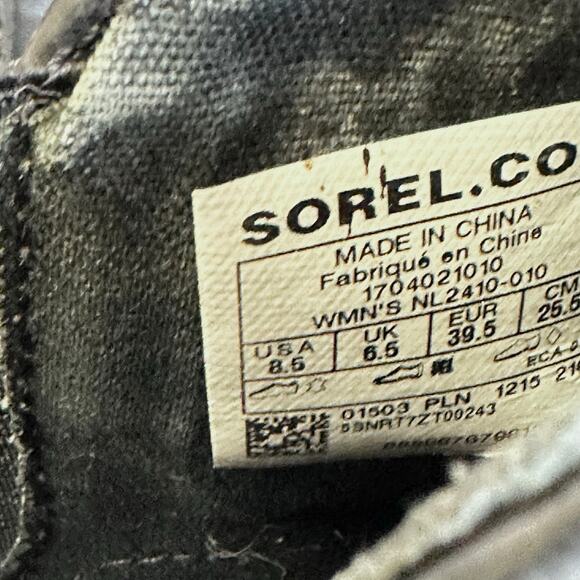 Sorel Out N About black Chelsea rubber rain boots US Size 8.5 Euro 39.5 - Picture 7 of 15